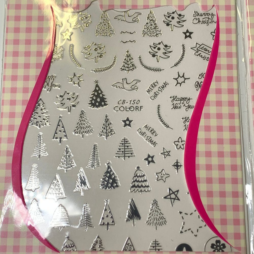 Christmas nail sticker bundle close-up - 11