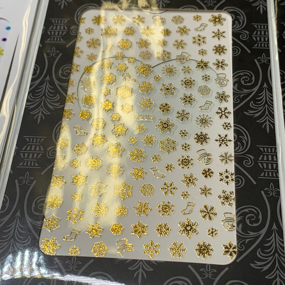 Christmas nail sticker bundle close-up - 19