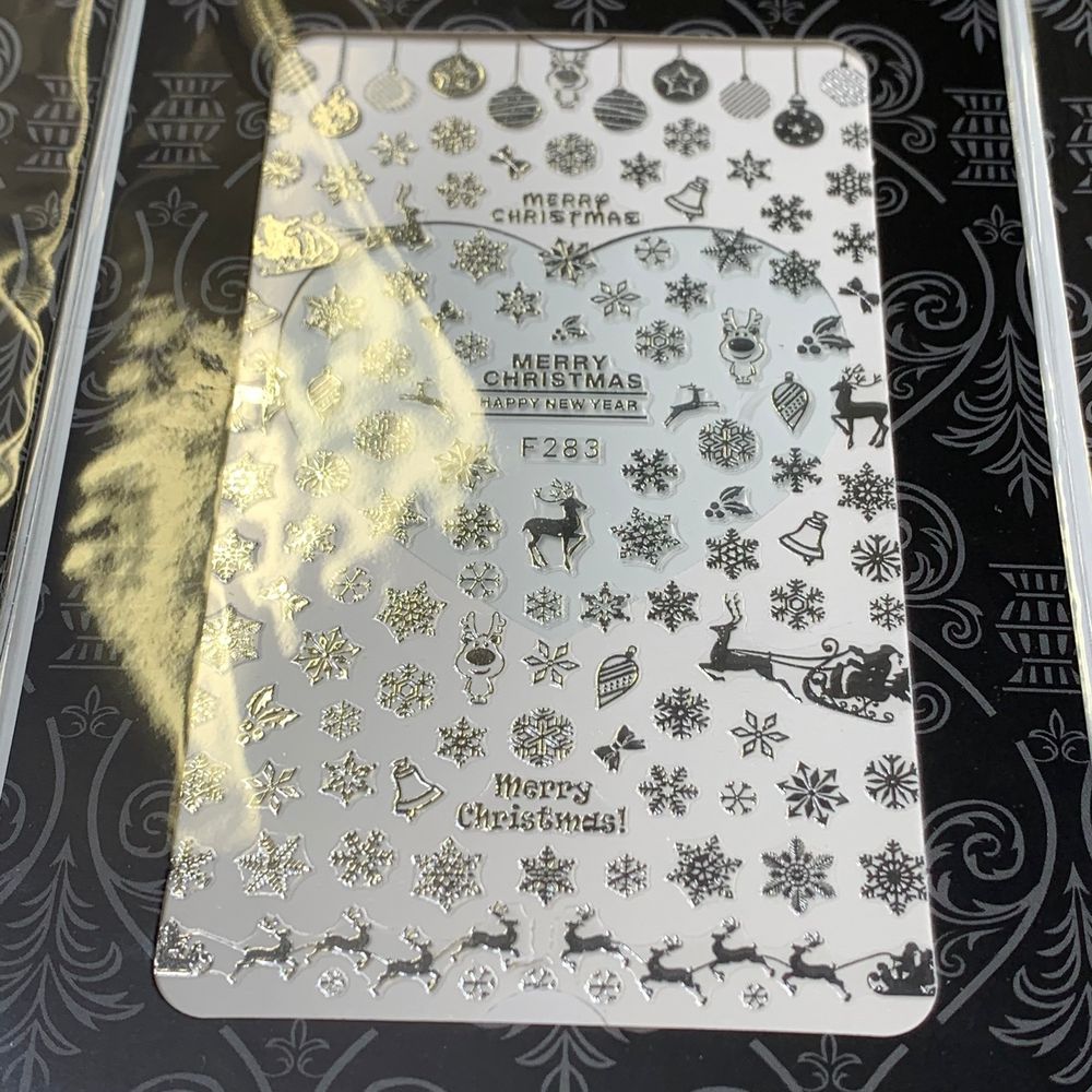 Christmas nail sticker bundle close-up - 20