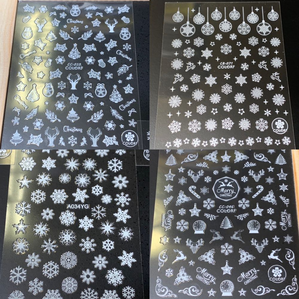 Christmas nail sticker bundle close-up - 5