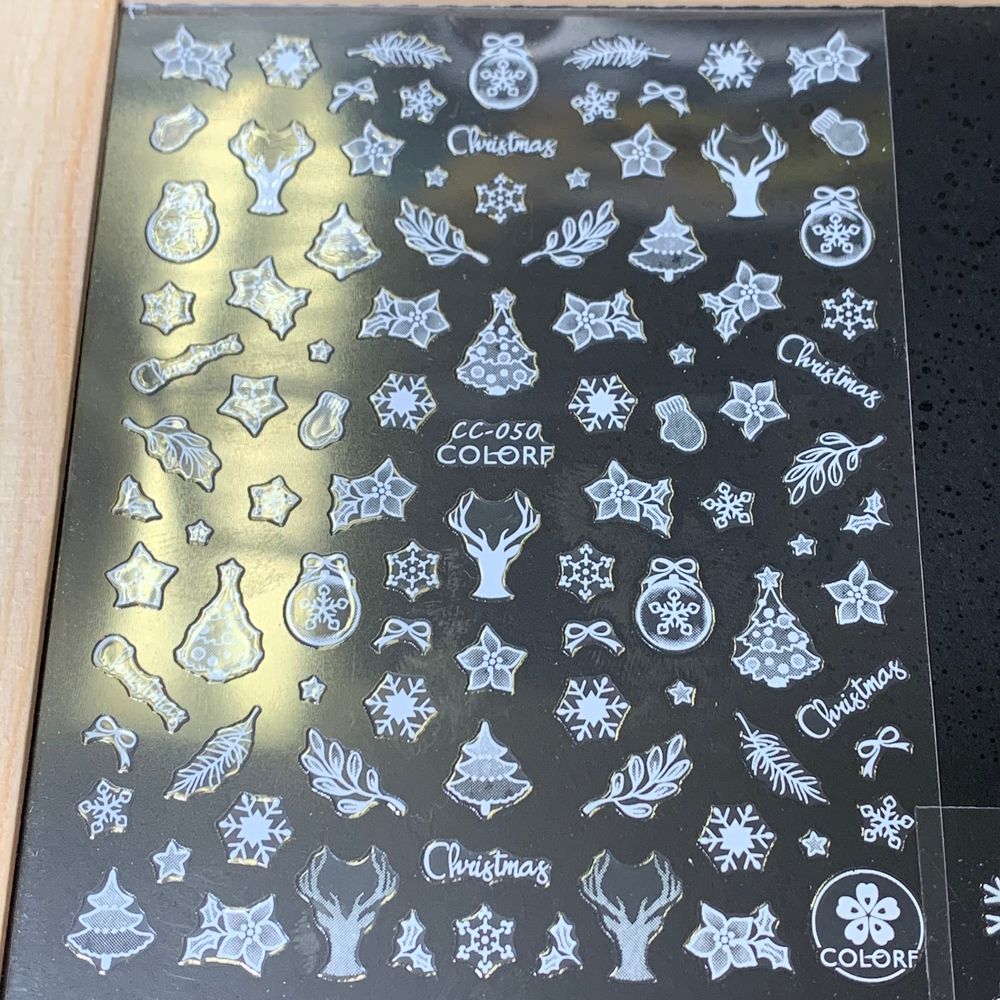 Christmas nail sticker bundle close-up - 6