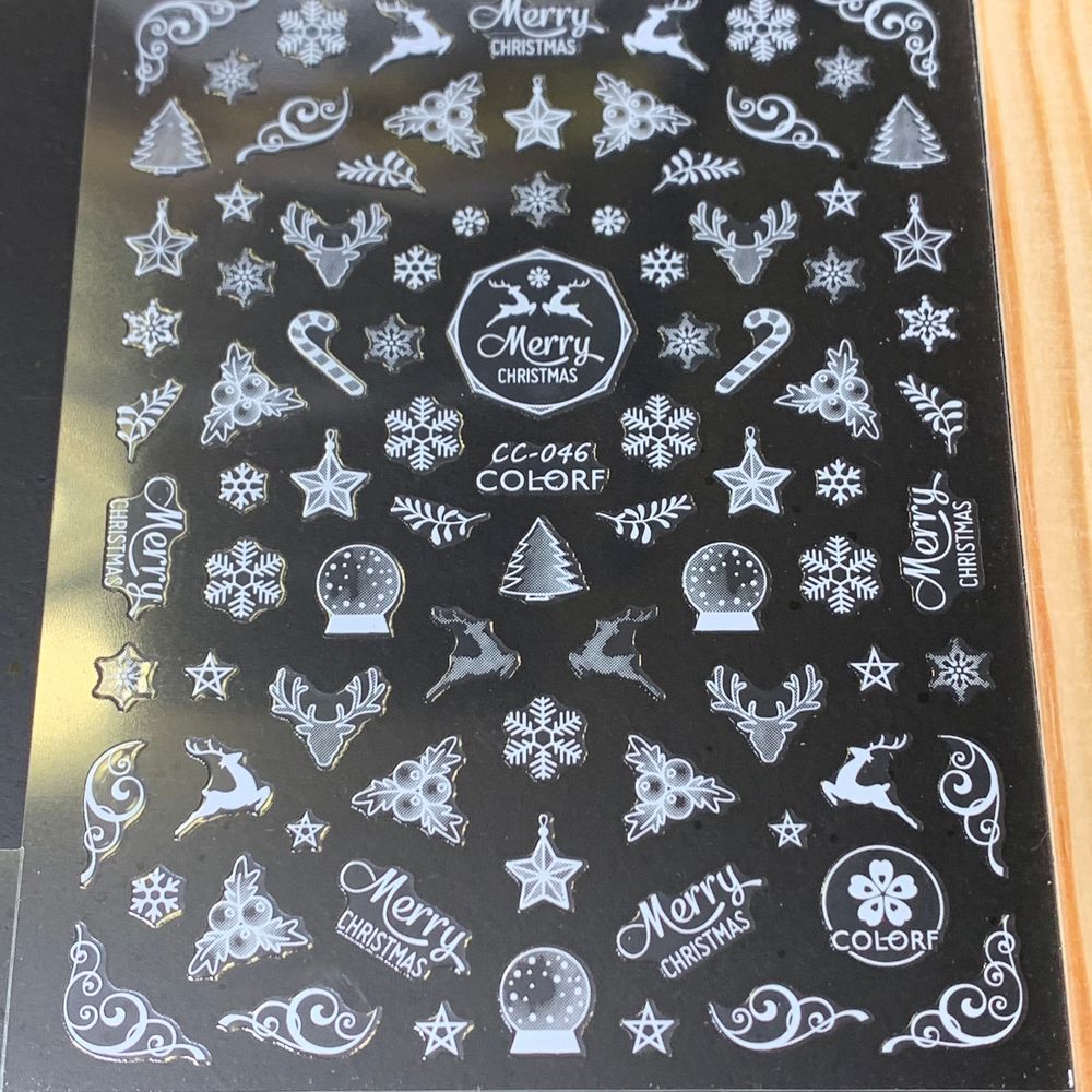 Christmas nail sticker bundle close-up - 7