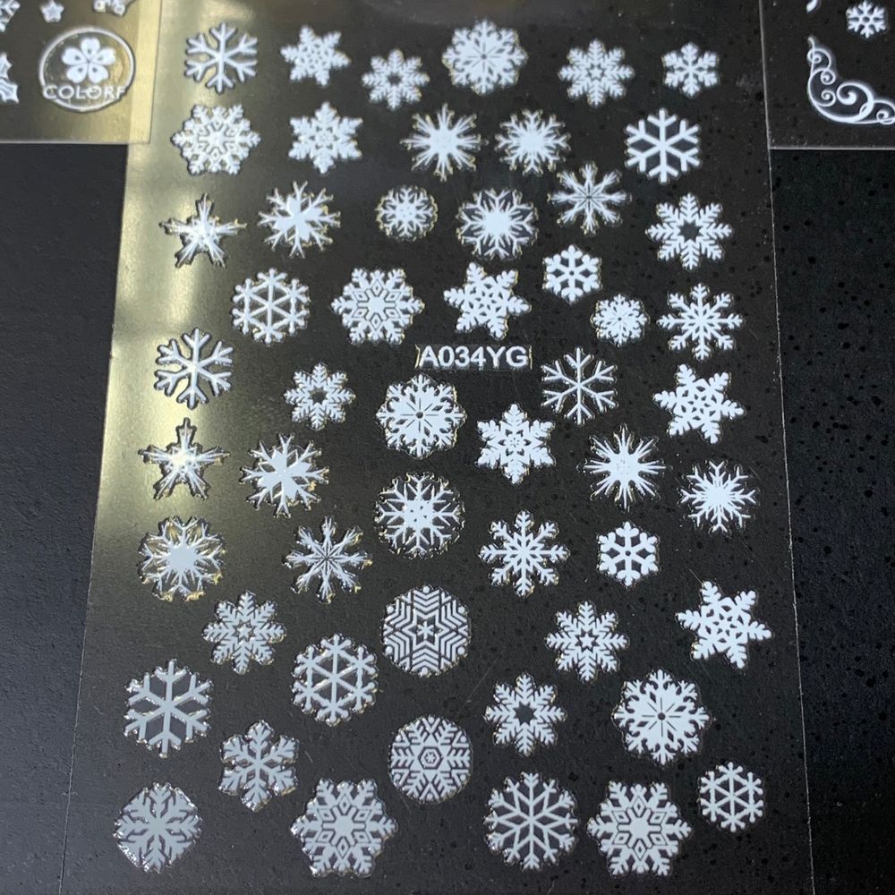 Christmas nail sticker bundle close-up - 8