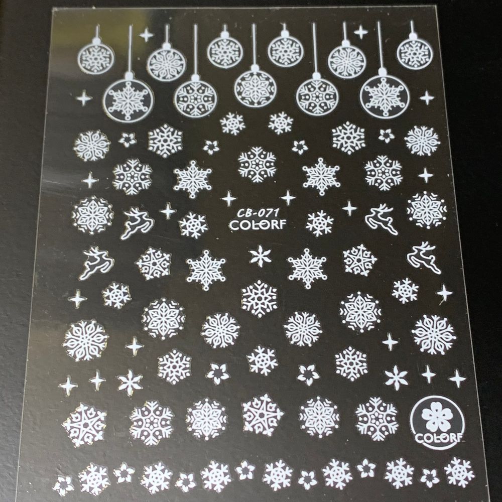 Christmas nail sticker bundle close-up - 9