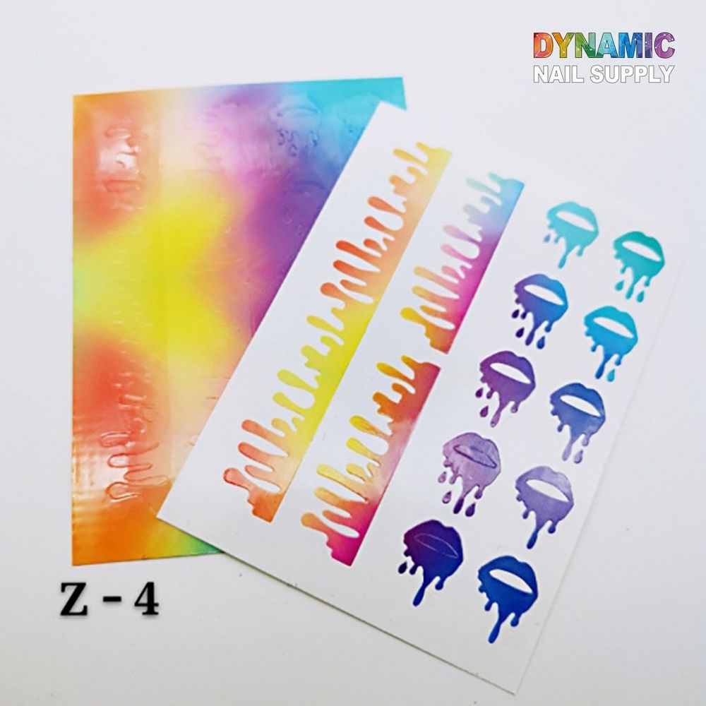 lips nail stickers sheet - 3